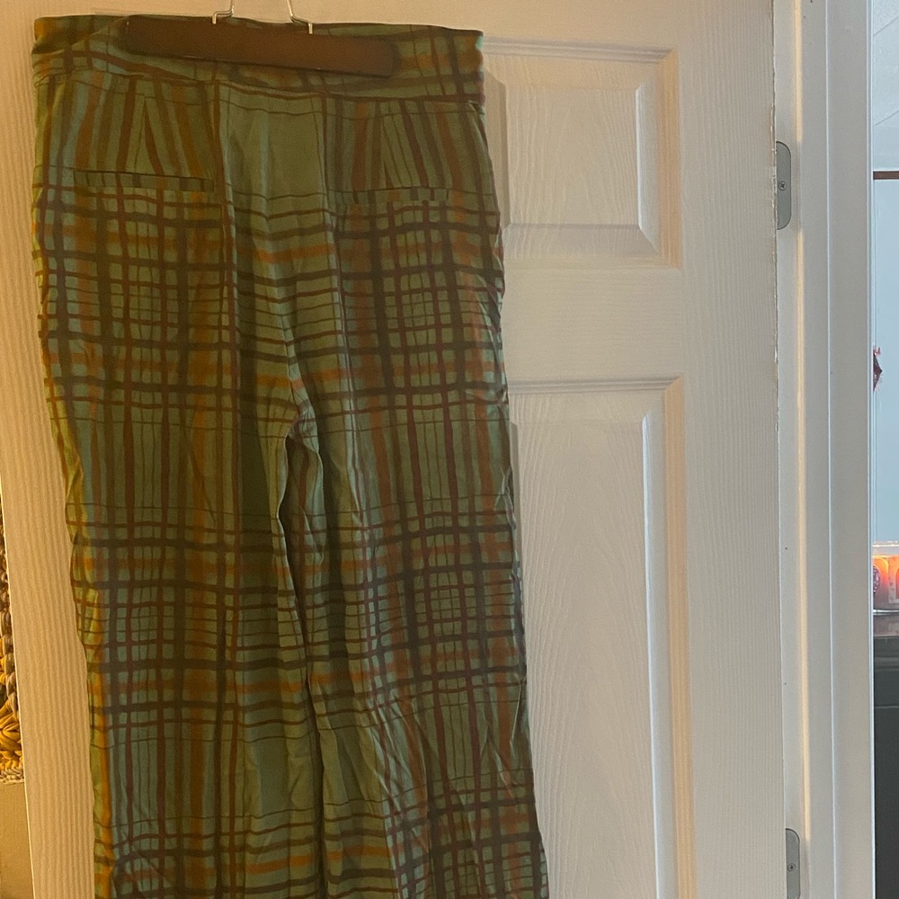 Zara Green Plaid Trousers